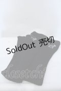 Amilige / 刺繍入りルーズレッグウォーマー  ブラック O-25-05-11-007-PU-ZA-OW-ZT273