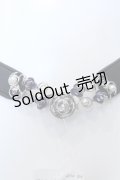 axes femme / バラ×パールゴムベルト  クロ×シルバー O-25-05-11-002-AX-ZA-IG-OS