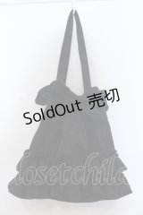 axes femme POETIQUE / フリルトートバッグ  クロ O-25-05-11-016-AX-BG-OW-ZT273