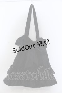 axes femme POETIQUE / フリルトートバッグ  クロ O-25-05-11-016-AX-BG-OW-ZT273