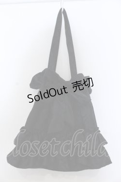 画像1: axes femme POETIQUE / フリルトートバッグ  クロ O-25-05-11-016-AX-BG-OW-ZT273