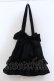 画像1: axes femme POETIQUE / フリルトートバッグ  クロ O-25-05-11-016-AX-BG-OW-OS (1)