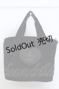 m petit by misako / NINA'Sコラボベロアリボン2wayバッグ  クロ O-25-05-11-018-LO-BG-OW-OS