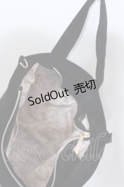 画像3: m petit by misako / NINA'Sコラボベロアリボン2wayバッグ  クロ O-25-05-11-018-LO-BG-OW-OS