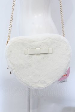 画像1: m petit by misako / AMハートガタSLD  シロ×裏地ハローキティ O-25-05-11-009-LO-ZA-IG-OS