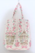 Angelic Pretty / 小鳥たちのシンフォニアエコトート  アイボリー×ピンク O-25-05-11-022-AP-BG-IG-OS