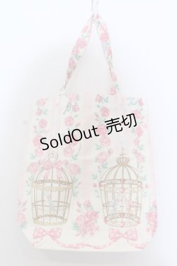 画像1: Angelic Pretty / 小鳥たちのシンフォニアエコトート  アイボリー×ピンク O-25-05-11-022-AP-BG-IG-ZT169-F002