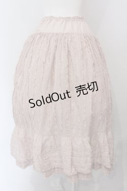 画像3: PINK HOUSE / フリルいっぱいローンスカート  ピンク O-25-05-12-029-LO-SK-OW-OS