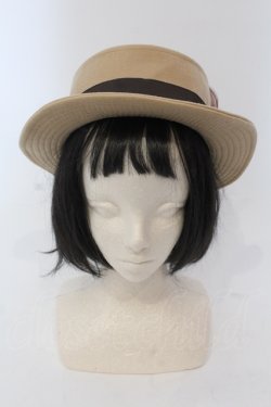 画像2: axes femme / 羽飾りカンカン帽子  キャメル O-25-05-12-004-AX-AC-IG-OS