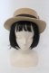 画像2: axes femme / 羽飾りカンカン帽子  キャメル O-25-05-12-004-AX-AC-IG-OS (2)