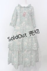 PINK HOUSE / ひつじプリントワンピース  ハッカ O-25-05-12-032-LO-OP-OW-OS