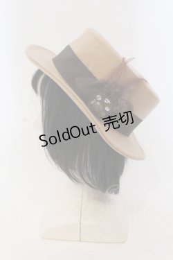 画像3: axes femme / 羽飾りカンカン帽子  キャメル O-25-05-12-004-AX-AC-IG-OS