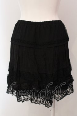 画像3: axes femme / ローズモチーフペチスカート  クロ O-25-05-12-033-AX-SK-IG-OS