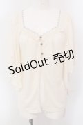 axes femme / バタフライレースケープ風ボレロ M アイボリー O-25-05-12-037-AX-TO-IG-OS