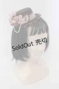 axes femme / フラワーミニハット  ブラウン O-25-05-12-005-AX-ZA-IG-OS
