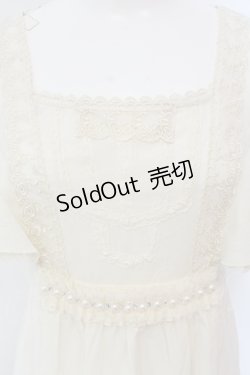 画像2: axes femme / ラッフルスリーブレース配色チュニック  アイボリー O-25-05-12-040-AX-TO-IG-OS