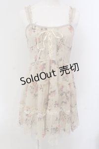 axes femme / スパーク楊柳花柄チュニック M アイボリー O-25-05-12-046-AX-OP-IG-OS