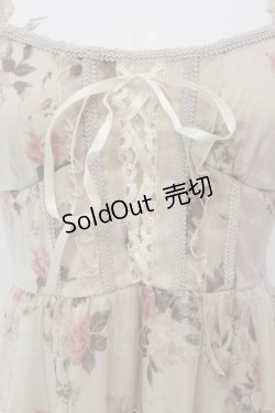 画像2: axes femme / スパーク楊柳花柄チュニック M アイボリー O-25-05-12-046-AX-OP-IG-OS