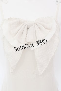画像2: axes femme / BIGリボンキャミソール M アイボリー O-25-05-12-047-AX-TO-IG-OS