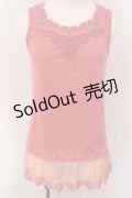 axes femme / ハートストーンタンクトップ M ピンク O-25-05-12-049-AX-TO-IG-OS
