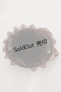 画像4: axes femme / フラワーミニハット  ブラウン O-25-05-12-005-AX-ZA-IG-OS