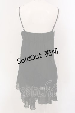 画像2: axes femme / 異素材キャミソールチュニック M クロ O-25-05-12-052-AX-TO-IG-OS