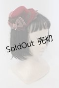 axes femme / リボンプチ薔薇ミニハットクリップ  アカ O-25-05-12-006-AX-ZA-IG-OS