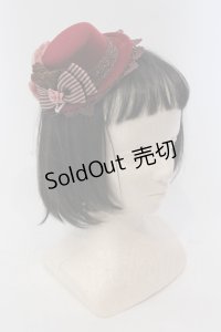 axes femme / リボンプチ薔薇ミニハットクリップ  アカ O-25-05-12-006-AX-ZA-IG-OS