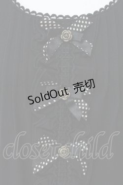 画像2: axes femme / リボン付きカットソー M クロ O-25-05-12-057-AX-TO-IG-OS