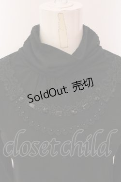 画像2: axes femme / ストーン配色ハイネックインナーカットソー M クロ O-25-05-12-058-AX-TO-IG-OS