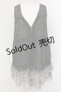 axes femme / シャドーストライプジレ M クロ O-25-05-12-061-AX-TO-IG-OS