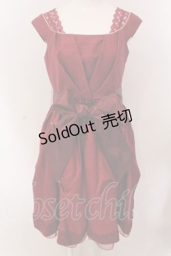 画像1: axes femme / シャンタンドレス M アカ O-25-05-12-072-AX-OP-IG-OS