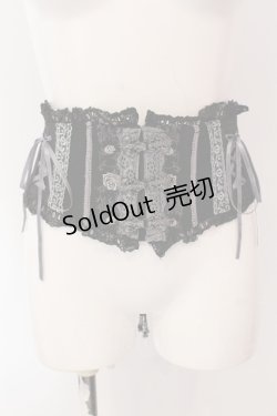 画像1: Ozz oneste / Elegant Rose corset　コルセット  ブラック O-25-05-12-077-OO-TO-OW-OS