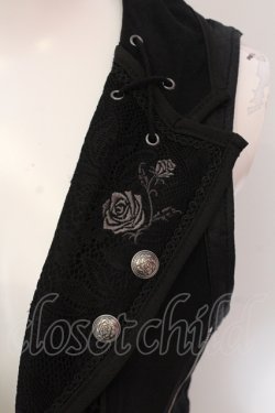 画像2: Ozz oneste / Fairy tale Rose 2WAYベスト  ブラック O-25-05-12-078-OO-TO-OW-OS