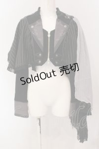 Ozz oneste / トレーン付きショートジャケット  ブラック O-25-05-12-079-OO-JA-OW-OS