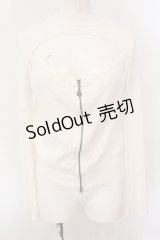 axes femme / センタージップフレア袖ニット F シロ O-25-05-12-081-AX-TO-IG-OS