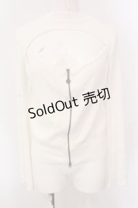 axes femme / センタージップフレア袖ニット F シロ O-25-05-12-081-AX-TO-IG-OS