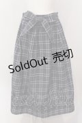 axes femme / フロッキープリントスカート  グレー O-25-05-12-082-AX-SK-IG-ZI