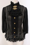metamorphose / モチーフつきブラウス  クロ O-25-05-12-084-ME-BL-IG-OS