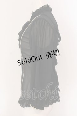 画像3: metamorphose / モチーフつきブラウス  クロ O-25-05-12-084-ME-BL-IG-OS