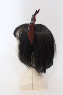 画像3: LOLITA他 / リボンクリップブローチ カチューシャ  クロ×アカ O-25-05-12-001-LO-AC-IG-OS