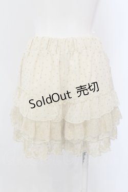 画像3: axes femme / ドットフリルシフォンペチパンツ M アイボリー O-25-05-12-011-AX-PA-IG-OS