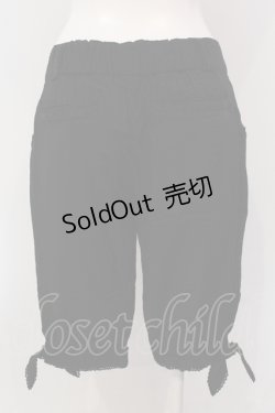 画像2: axes femme / 裾リボンハーフパンツ  クロ O-25-05-12-012-AX-PA-IG-OS