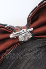 画像4: 【SALE】LOLITA他 / リボンクリップブローチ カチューシャ  クロ×アカ O-25-05-12-001-LO-AC-IG-ZT394-F004 (4)