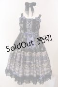 metamorphose / Black Swanハイウエストジャンパースカートセット  クロ×ネイビー O-25-05-12-014-ME-OP-IG-OS
