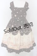 BABY,THE STARS SHINE BRIGHT / Lovely Sweet Room柄ベビードールジャンパースカート  ブラウン O-25-05-12-015-BA-OP-IG-OS