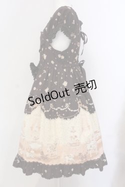 画像4: BABY,THE STARS SHINE BRIGHT / Lovely Sweet Room柄ベビードールジャンパースカート  ブラウン O-25-05-12-015-BA-OP-IG-OS