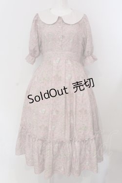 画像1: m petit by misako / NINA’Sコラボトワルドジュイワンピース  ピンク O-25-05-12-017-LO-OP-IG-OS