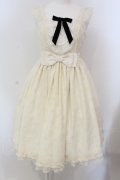 Angelic Pretty / フロッキーDot Frillジャンパースカート  アイボリー O-25-05-12-009-AP-OP-IG-OS