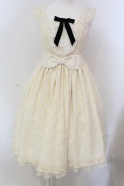 画像1: Angelic Pretty / フロッキーDot Frillジャンパースカート  アイボリー O-25-05-12-009-AP-OP-IG-OS